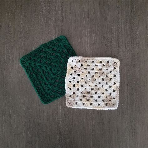 Granny Square Crochet Dishcloth Pattern PDF Download Crochet | Etsy