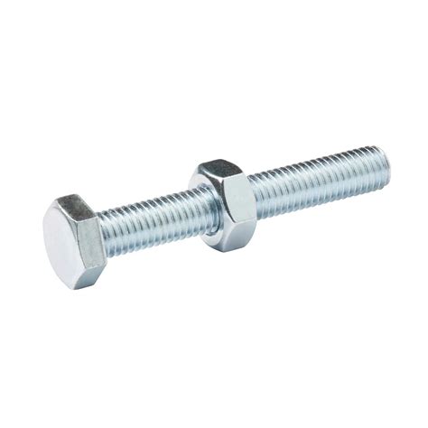 M10 Hex bolt & nut (L) 70mm, Pack of 10 | Departments | DIY at B&Q