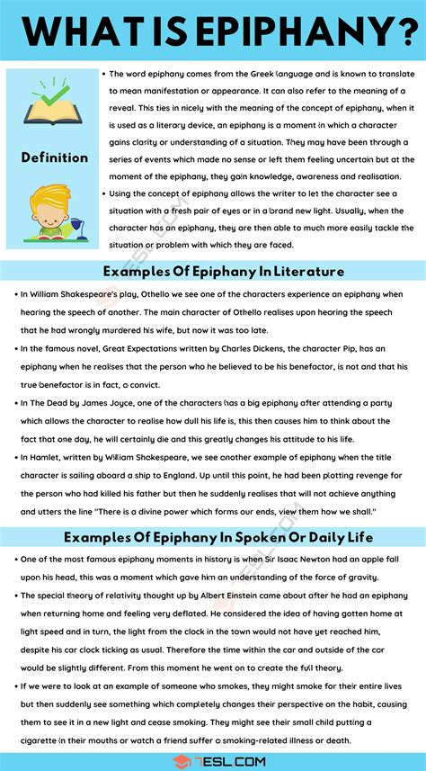 Epiphany: Definition and Examples in Spoken Language and Literature • 7ESL