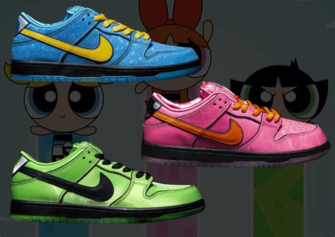 The Powerpuff Girls x Nike SB Dunk Low Pack Releases Holiday 2023 ...