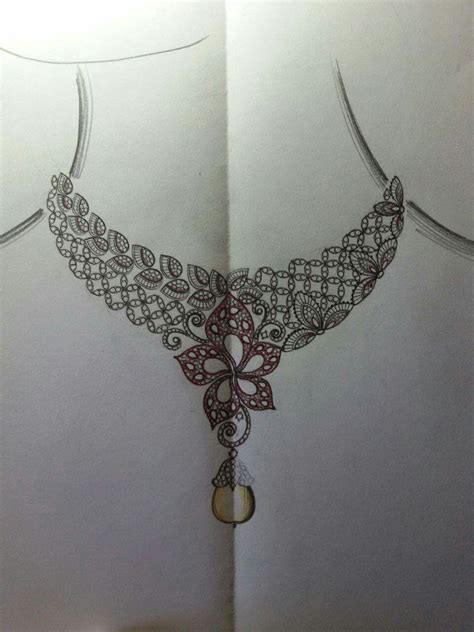 How To Draw A Diamond Necklace at How To Draw