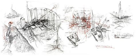 Architectural Drawings by Daniel Libeskind at ermanno tedeschi gallery ...