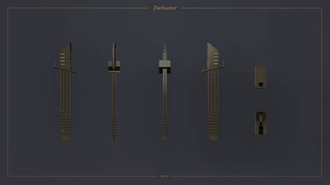 ArtStation - The Darksaber replica (Rebels)