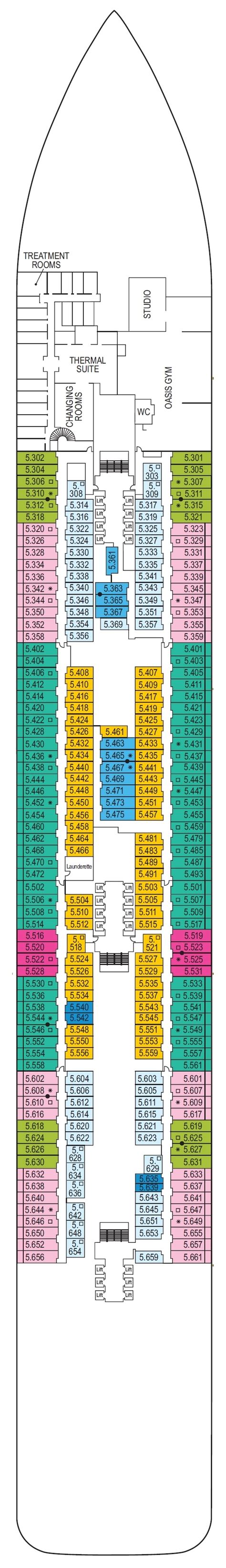 Iona Deck Plan | P&O Cruises | ROL Cruise