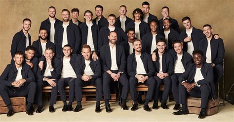 England stars suited and booted as Gareth Southgate's 26-man squad ...