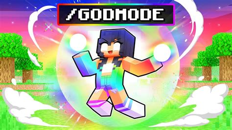 Aphmau has /GODMODE in Minecraft... - YouTube