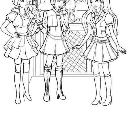 Barbie THE PRINCESS CHARM SCHOOL coloring pages - Online printables for ...