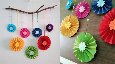 Wall Decoration Ideas How To Make Paper Flower Craft For Decor | Best ...