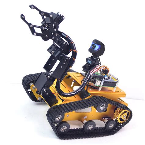 Buy Raspberry Pi Smart WiFi Robot Car Kit, with 2DOF Hd Camera 4DOF ...