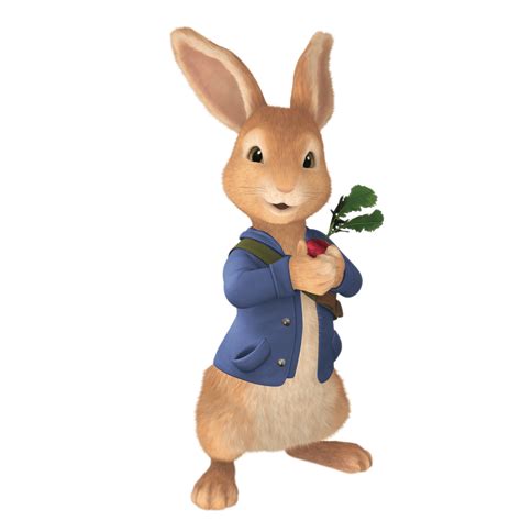 Peter Rabbit avec radis en main PNG transparents - StickPNG