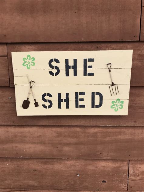 She Shed Sign | Refreshed Furnishings