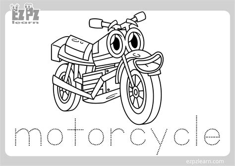 Motorcycle Coloring Pages Free Printable