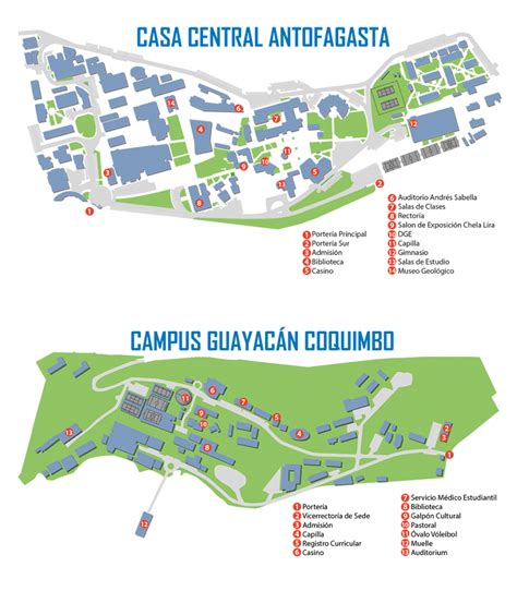 Planos de los Campus « Universidad Católica del Norte