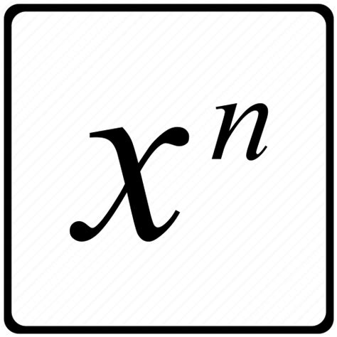 Function, math, mathematical, n, power, x icon - Download on Iconfinder