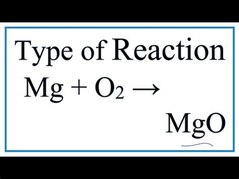 Balanced Chemical Equation For Synthesis Of Magnesium Oxide - Tessshebaylo