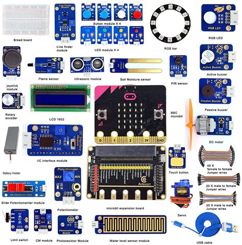 Buy AdeeptBBC Micro:bit Sensor Starter Kit | Microbit Programmable ...