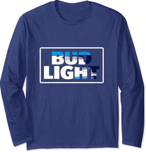 Amazon.com: Bud Light Official Logo Long Sleeve T-shirt : Clothing ...