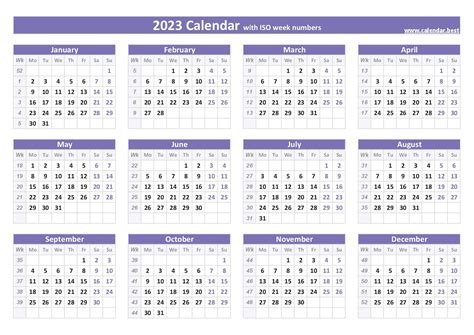 Printable Calendar 2023