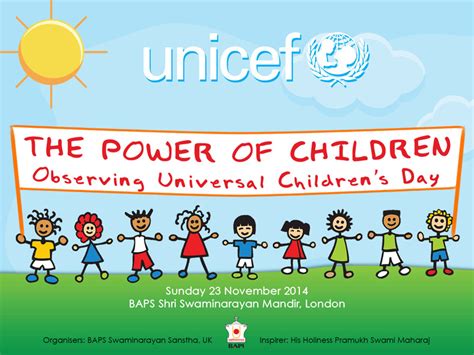 The Power of Children: Celebrating Universal Children’s Day, London, UK