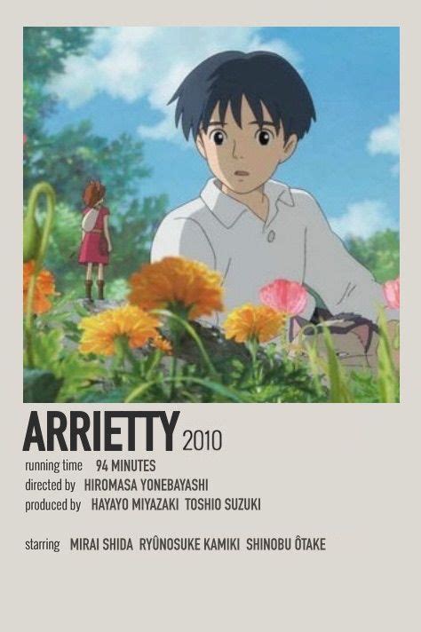 Arrietty polaroid movie poster ~ made by @lavendersorrows Studio Ghibli ...