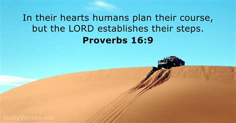 Proverbs 16:9 - Bible verse - DailyVerses.net