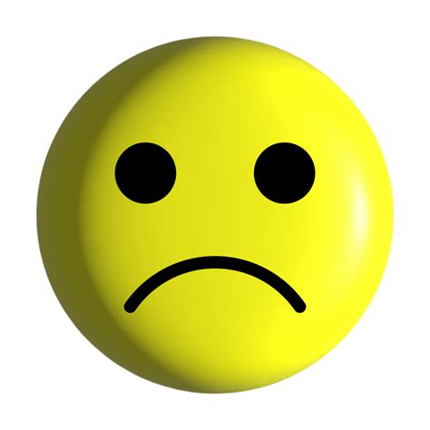 Emoji Sad Clipart Black And White Hd Png Download Kindpng