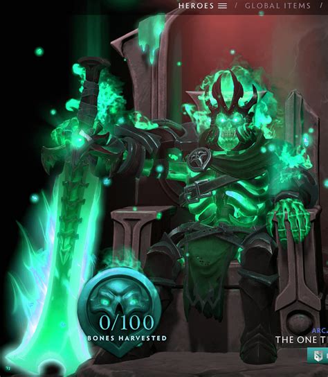 If Wraith King arcana second style was green : r/DotA2