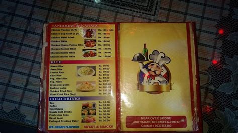 Menu at Swagat Restaurant, Rourkela