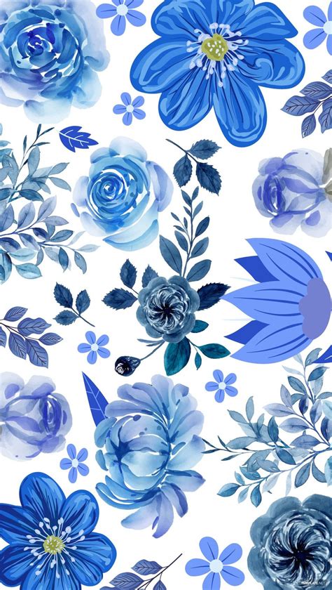 Real Blue Flower Background