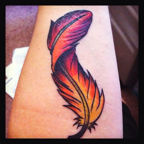 My latest tat. A phoenix feather. | Feather tattoos, Body art tattoos ...