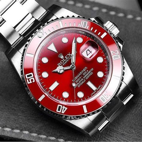 Stunning Rolex Submariner with a Red Dial & Bezel - @billionaire ...