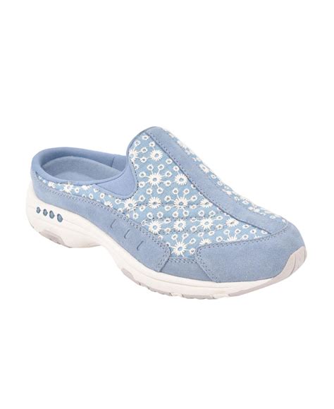 Easy Spirit Leather Mule in Light Blue (Blue) - Lyst