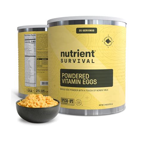 Nutrient Survival Powdered Vitamin Eggs: Rich in Protein & Nutrients