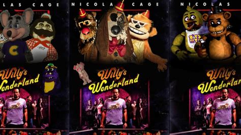 Willy's Wonderland Poster Cover With The Banana Splits Movie & Others ...