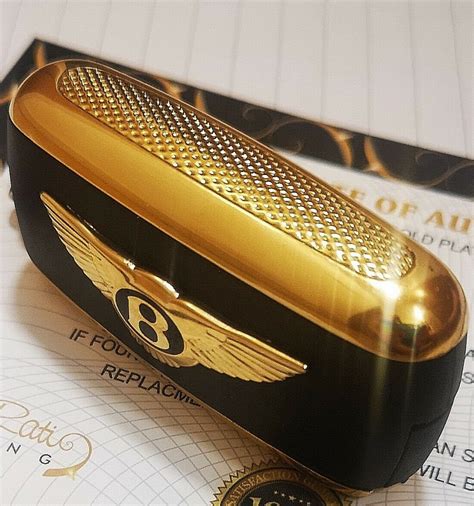 Stunning Bentley Continental Replacement Key Fob Shell 24k Gold Plated ...