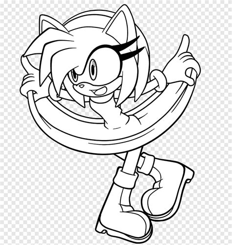 Sonic the hedgehog amy rose line art metal sonic dibujo, rose lineart ...