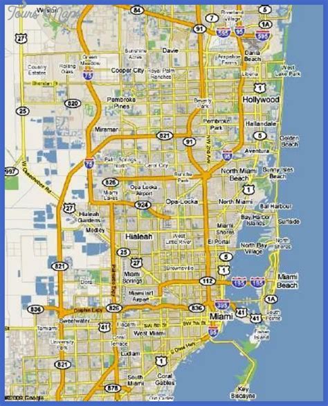 Miami Map Tourist Attractions - ToursMaps.com