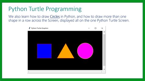 Python Turtle Graphics – Drawing Multiple Shapes – Passy World of ICT