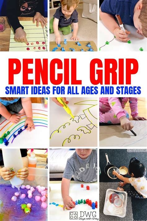 25+ Activities to Improve Pencil Grip | Preschool fine motor activities ...