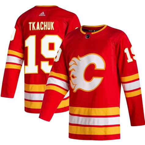 Men's Calgary Flames Matthew Tkachuk adidas Red 2020/21 Home Authentic ...