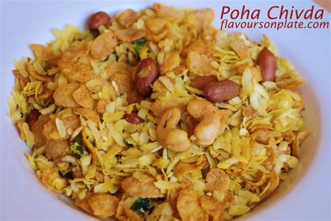 Poha Chivda Recipe | Diwali Chivda Recipe | Spiced Corn-flakes Poha ...