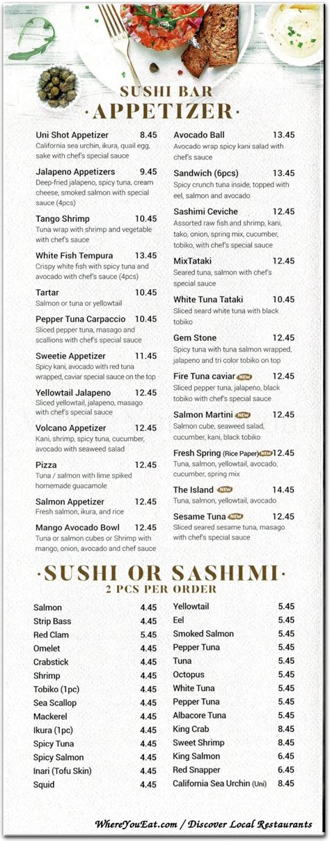 Avocado Sushi Restaurant in Staten Island / Menus & Photos