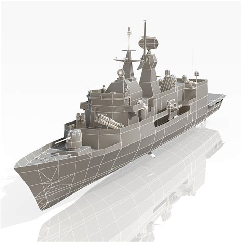 3d anzac class frigate hmas model