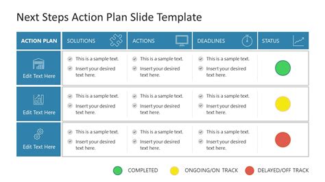 Next Steps Action Plan PowerPoint Template