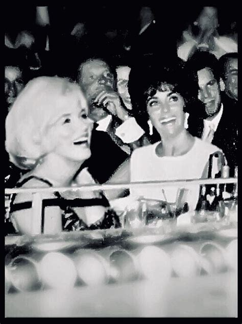 Marilyn Monroe with Elizabeth Taylor