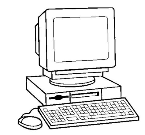 How to Draw a Computer Coloring Page: How to Draw a Computer Coloring ...