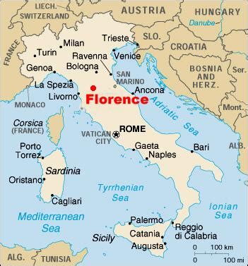 Florence Map - Italy