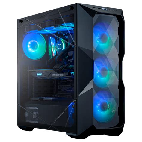 Cooler Master TD500 ATX Crystal ARGB Tempered Glass Case - Black | MCB ...