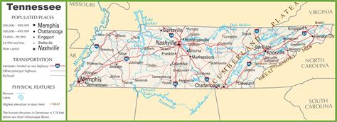 Interstate 40 Tennessee Map