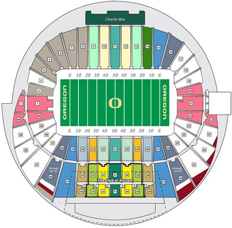 Autzen Stadium Seating Map | Elcho Table